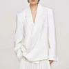 Best Source Unknown Baia Boxy Wrap Blazer, Blanc