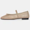 Outlet Source Unknown Ballerines En Maille Mary Jane, Taupe