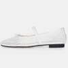 Hot Source Unknown Ballerines Mary Jane En Maille, Blanches