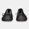 New Source Unknown Ballerines Mary Jane En Maille, Noir