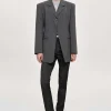 Discount Source Unknown Blazer A Un Bouton, Anthracite