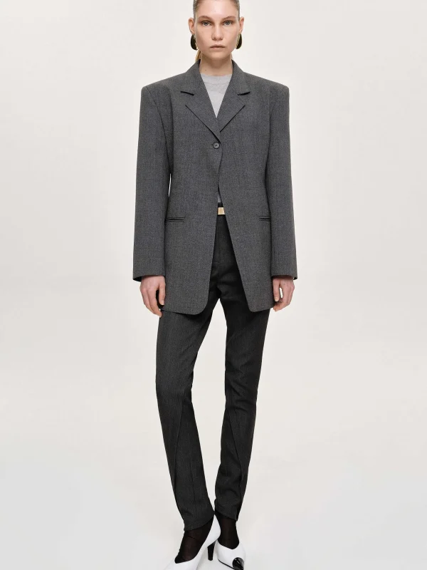 Store Source Unknown Blazer A Un Bouton, Anthracite