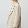 Online Source Unknown Blazer Boyfriend Surdimensionne Hayk, Creme