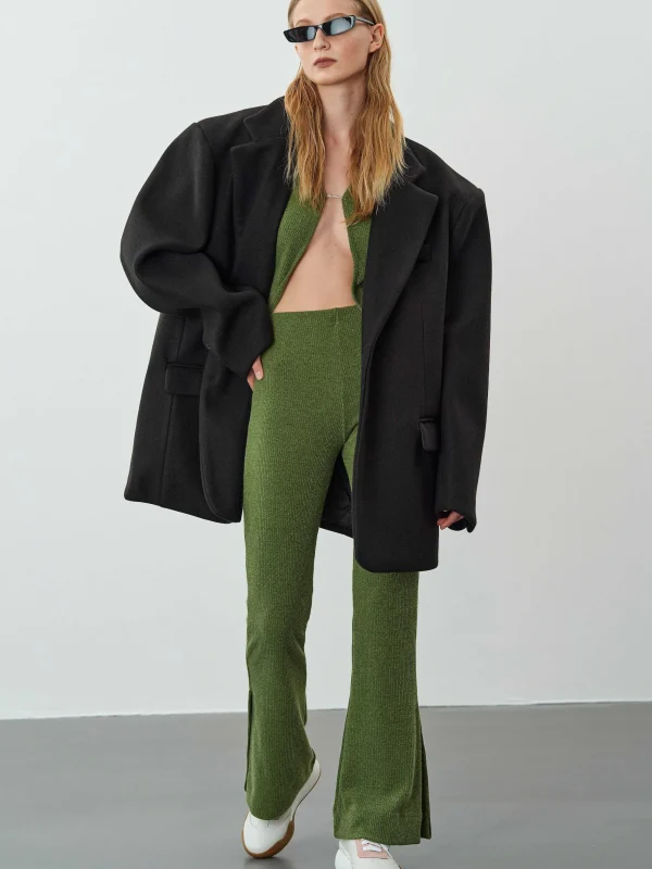 Outlet Source Unknown Blazer Boyfriend Surdimensionne Hayk, Noir