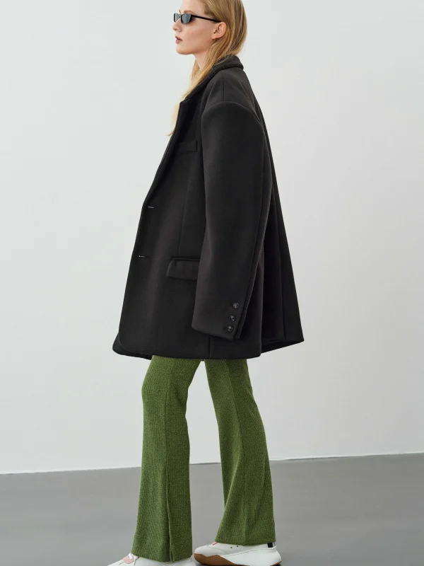 Outlet Source Unknown Blazer Boyfriend Surdimensionne Hayk, Noir