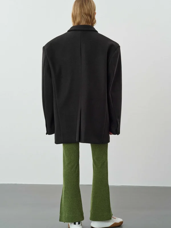 Outlet Source Unknown Blazer Boyfriend Surdimensionne Hayk, Noir