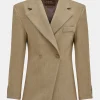 Best Sale Source Unknown Blazer Cintre A Double Boutonnage Nangy, Beige Beige