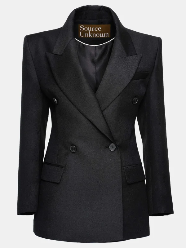 Cheap Source Unknown Blazer Cintre A Double Boutonnage Leonara, Noir