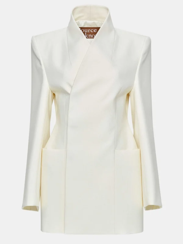 Online Source Unknown Blazer Portefeuille Corrin, Creme