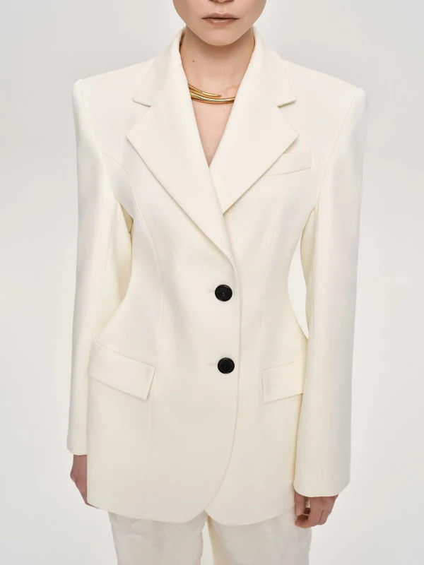 Shop Source Unknown Blazer Sablier Poldo, Creme