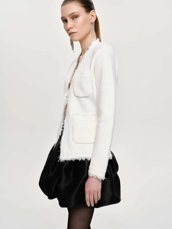 Shop Source Unknown Cardigan Taille Cintree, Blanc Naturel