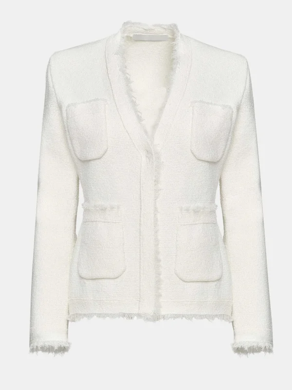 Shop Source Unknown Cardigan Taille Cintree, Blanc Naturel