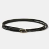 Store Source Unknown Ceinture En Cuir Double Fine, Noire