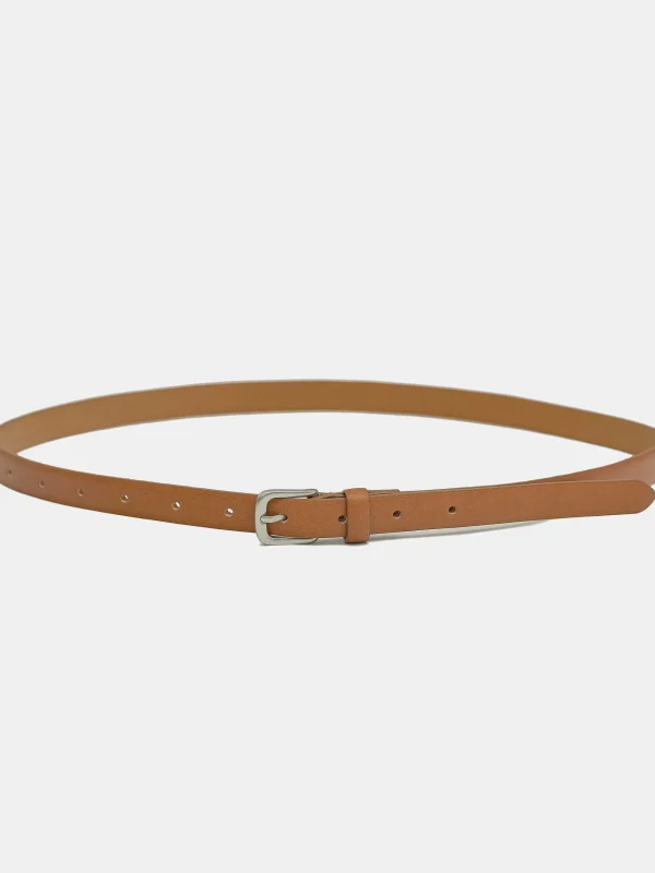 Cheap Source Unknown Ceinture Fine En Cuir, Camel