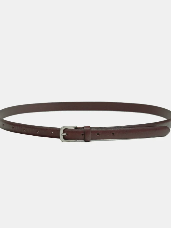 Hot Source Unknown Ceinture Fine En Cuir, Marron