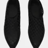 Best Source Unknown Chaussette Plate En Maille Ballerine, Noir