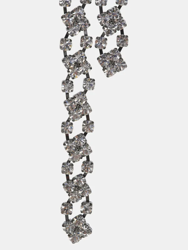 Cheap Source Unknown Collier Goutte En Strass, Argent