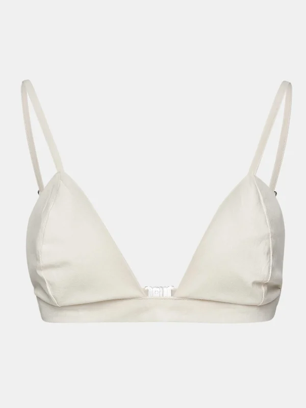 Shop Source Unknown Haut De Soutien-Gorge En Coton A Col Coeur, Toile