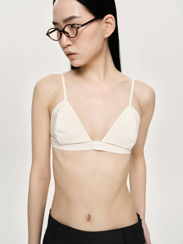 Discount Source Unknown Haut De Soutien-Gorge En Coton A Col Coeur, Toile