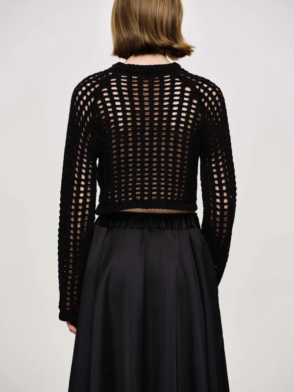 Cheap Source Unknown Haut En Tricot Reef Net, Noir