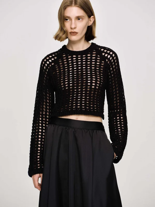 Cheap Source Unknown Haut En Tricot Reef Net, Noir