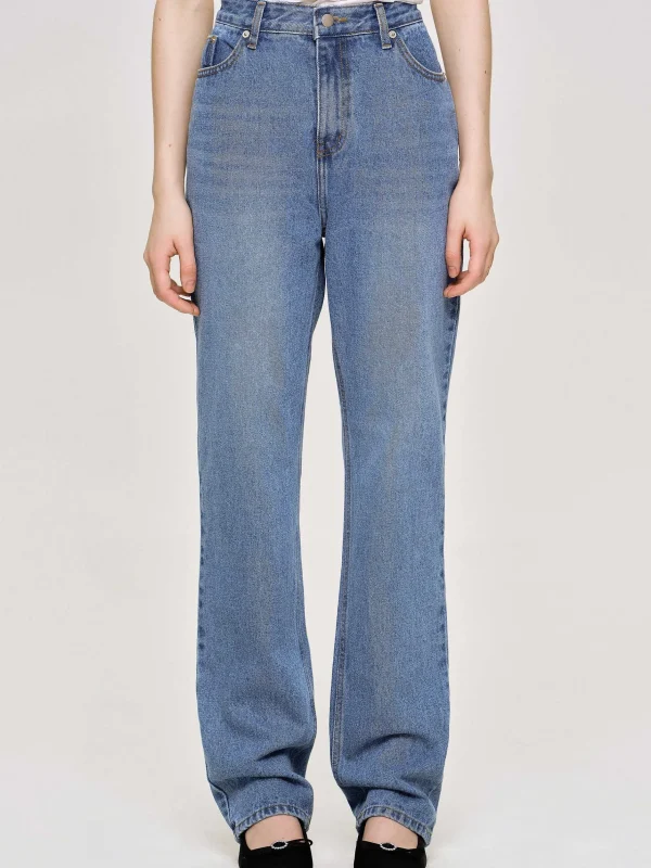 Shop Source Unknown Jean Slim Pleine Longueur, Bleu Moyen