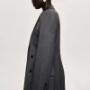 Best Sale Source Unknown Manteau Long Sablier Delphina, Anthracite