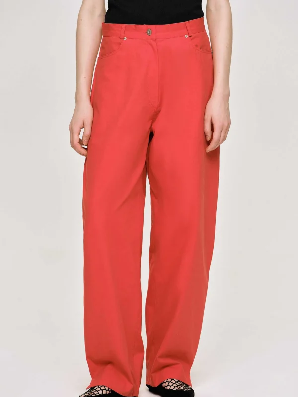 Best Source Unknown Pantalon A Jambe Cylindrique, Rouge