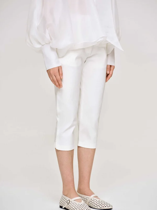 Online Source Unknown Pantalon Capri Slim, Blanc