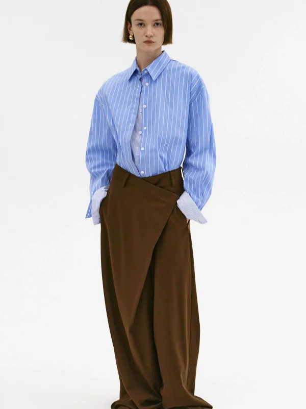 Fashion Source Unknown Pantalon Croise Rennert, Marron Selle