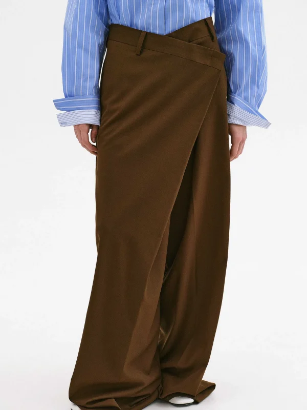 Best Source Unknown Pantalon Croise Rennert, Marron Selle