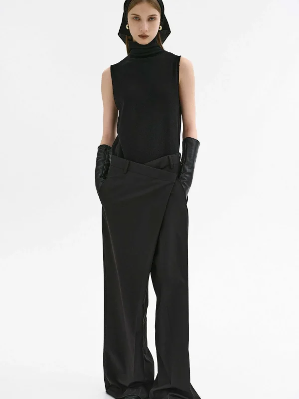 Fashion Source Unknown Pantalon Croise Rennert, Noir