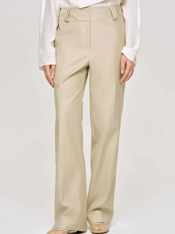 Best Sale Source Unknown Pantalon Droit En Gabardine, Beige