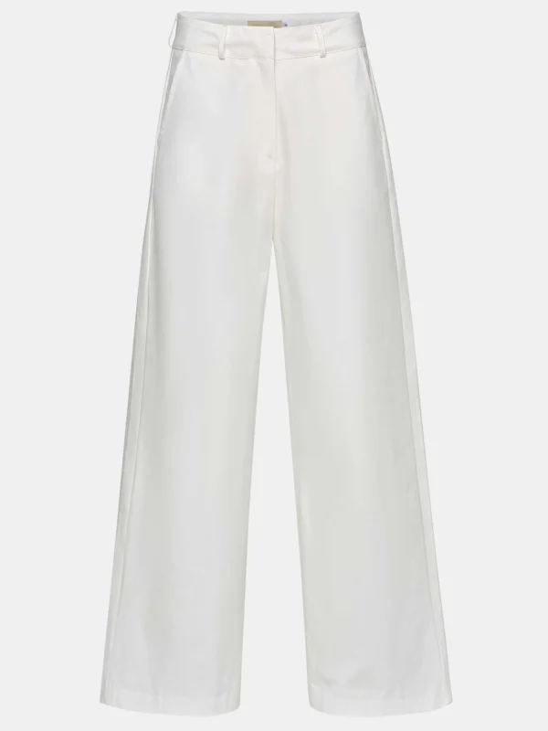 Store Source Unknown Pantalon Large En Popeline, Blanc