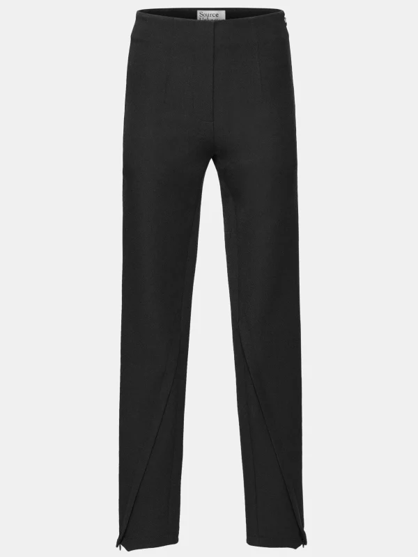 Flash Sale Source Unknown Pantalon Slim Coupe En Biais Tyia, Noir