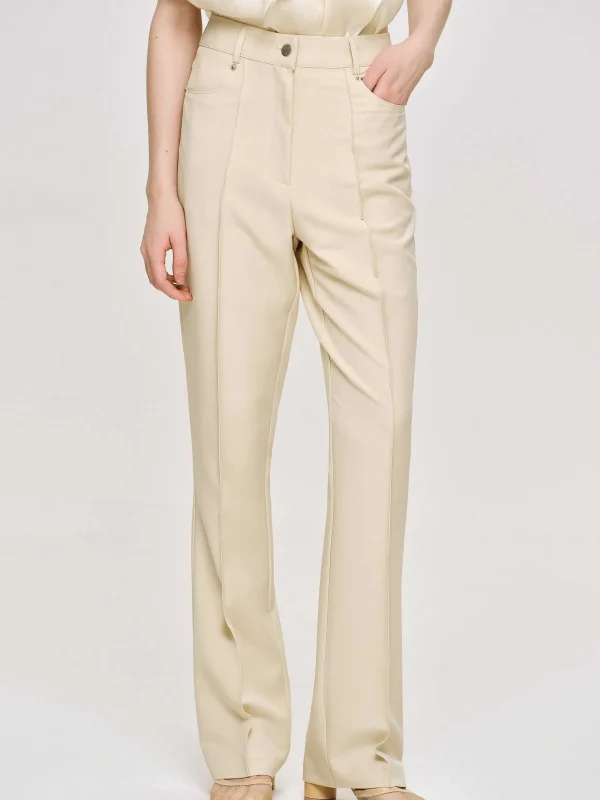 Flash Sale Source Unknown Pantalon Slim Froisse, Beurre