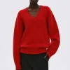 Sale Source Unknown Pull En Laine Extra Fine, Rouge