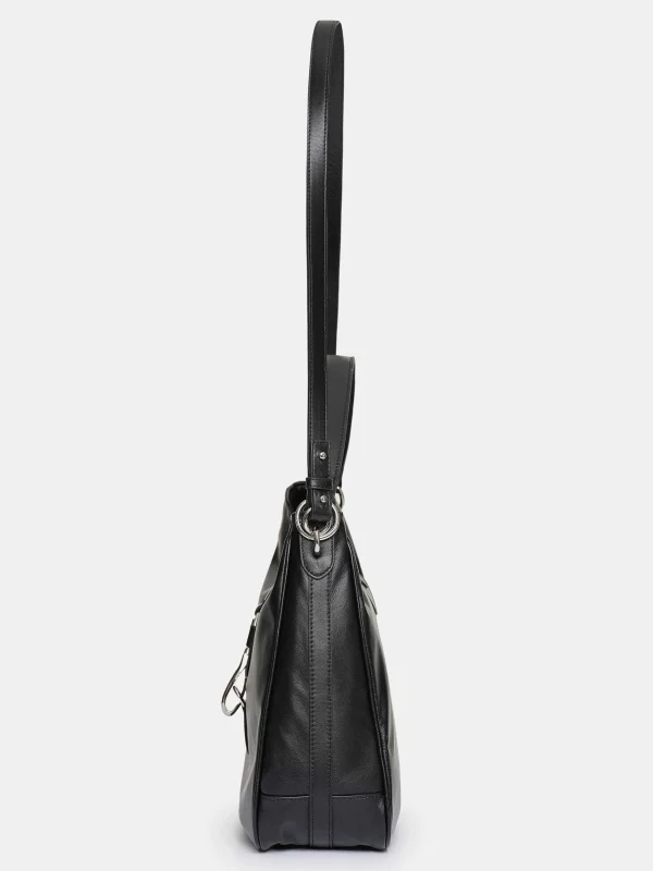 Fashion Source Unknown Sac Hobo En Cuir, Noir