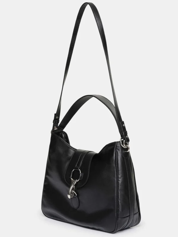 Fashion Source Unknown Sac Hobo En Cuir, Noir