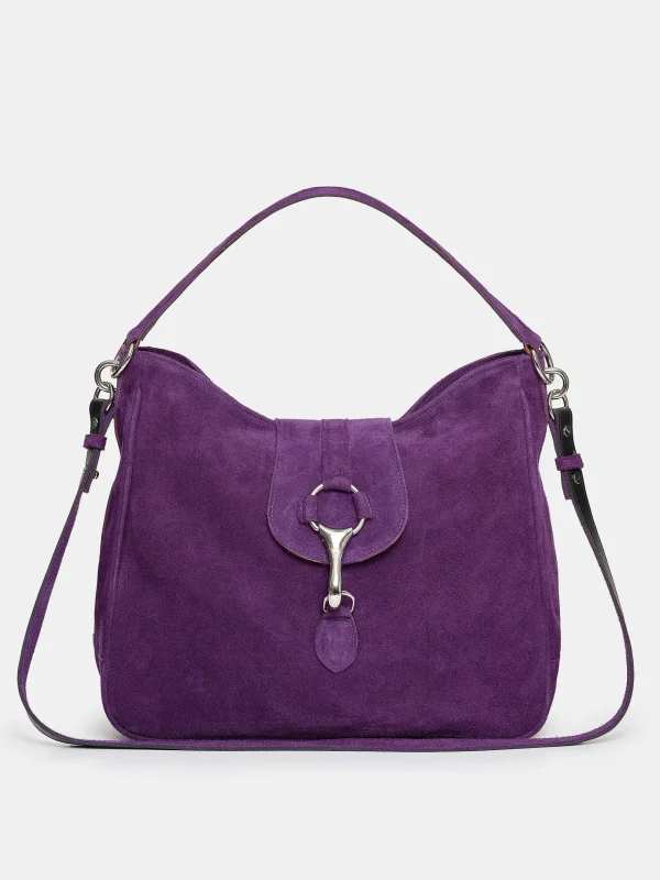 Flash Sale Source Unknown Sac Hobo En Daim, Prune