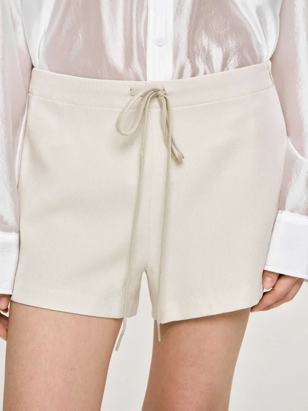 Fashion Source Unknown Short A Cordon De Serrage, Albatre