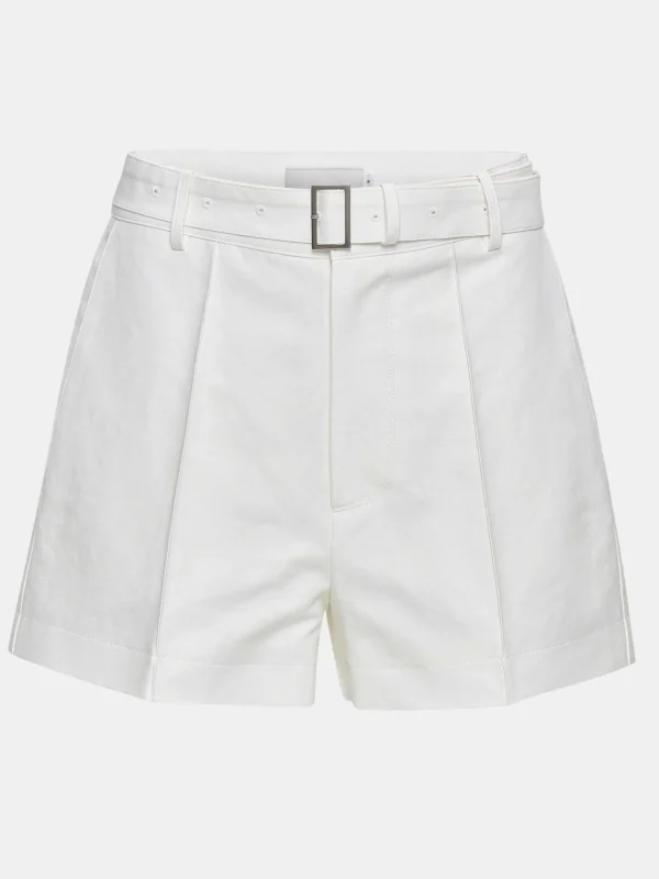 Clearance Source Unknown Short Large Avec Ceinture, Blanc