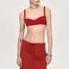 Clearance Source Unknown Soutien-Gorge En Tricot Cotele, Rouge