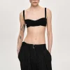 Cheap Source Unknown Soutien-Gorge En Tricot Cotele, Noir