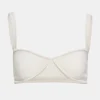 Hot Source Unknown Soutien-Gorge En Tricot Cotele, Blanc