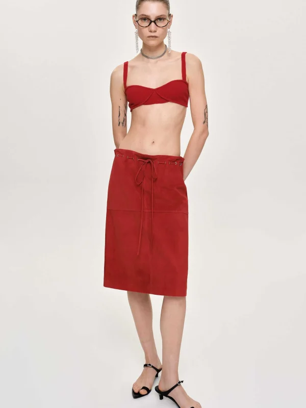 Clearance Source Unknown Soutien-Gorge En Tricot Cotele, Rouge