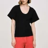 Cheap Source Unknown T-Shirt Deep U, Noir