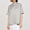 Cheap Source Unknown T-Shirt En Satin, Argent